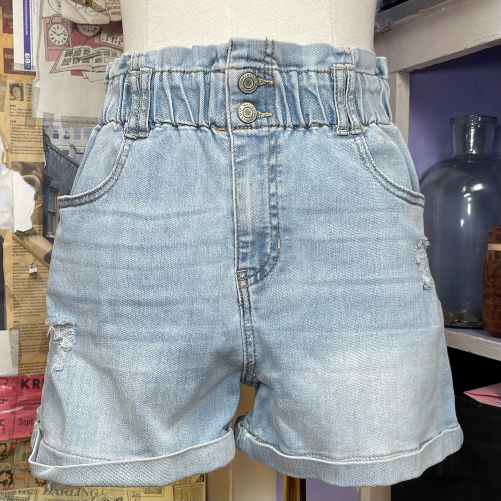 High Waisted Denim Shorts